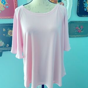 Halogen XL Women’s Pale Pink 👚 Shirt Top EUC!